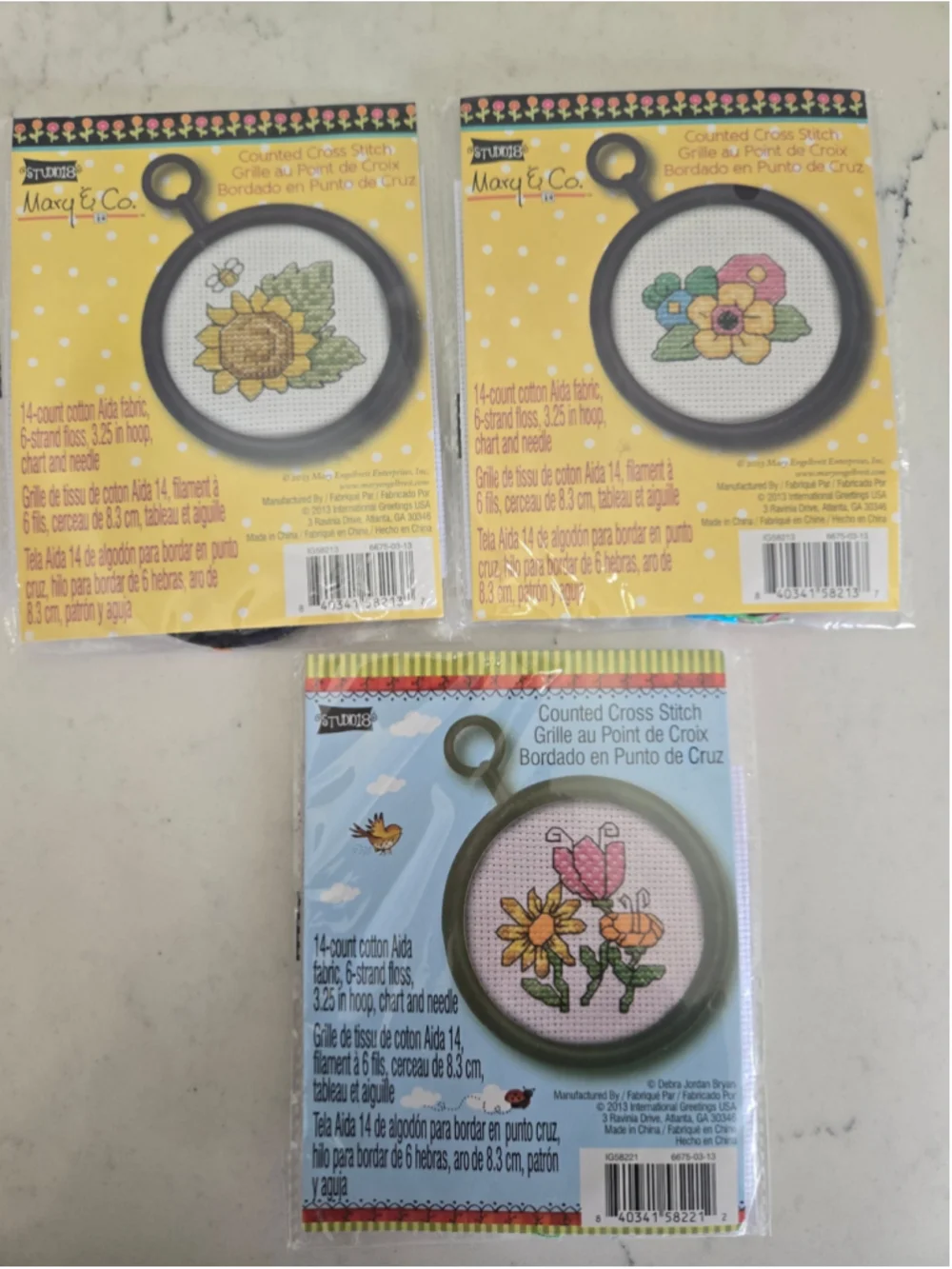 Studio 18 Counted Cross Stitch Kit Set of 6 Multi-color One Size